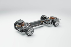XC60 Technical cutaways of powertrain/battery