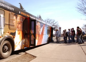 Buses Popular at Universities