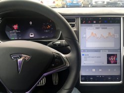 Tesla Model X, interior, capacative screen