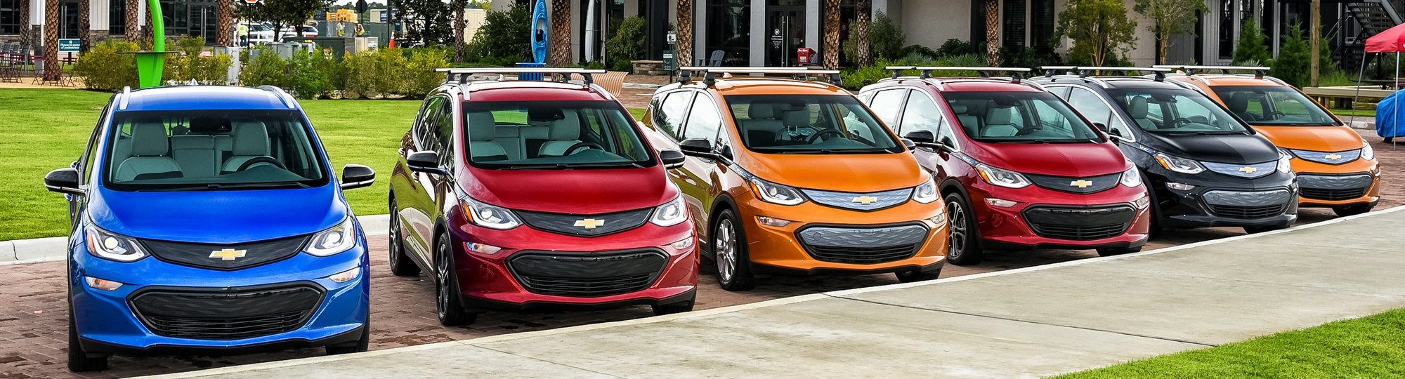 Chevrolet Bolts in a row