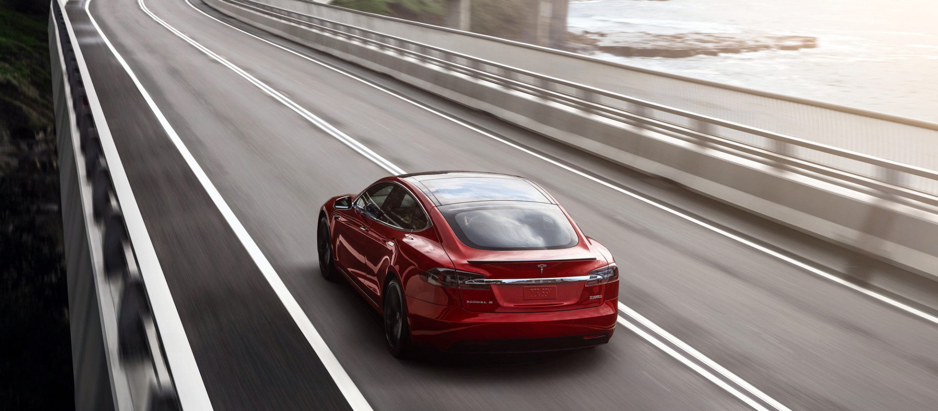 EV on the road, Tesla Model S