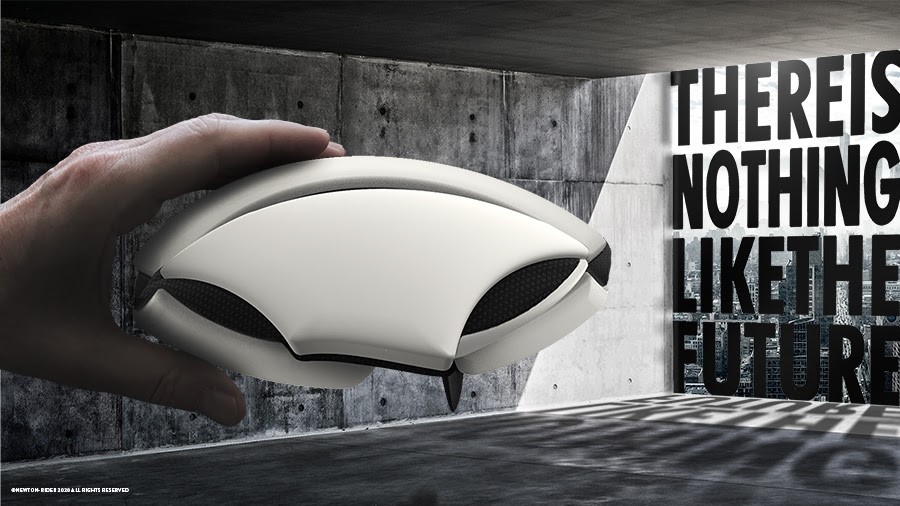 Newton-Rider out Copenhagen, Denmark has a futuristic take on the bike helmet.