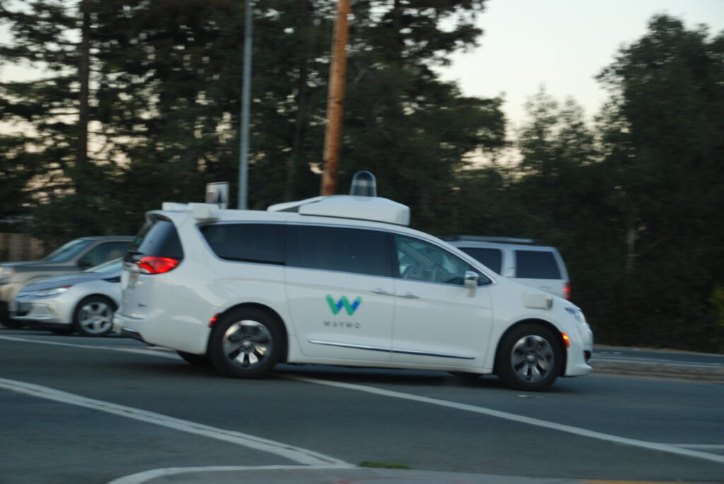 Waymo self-driving van