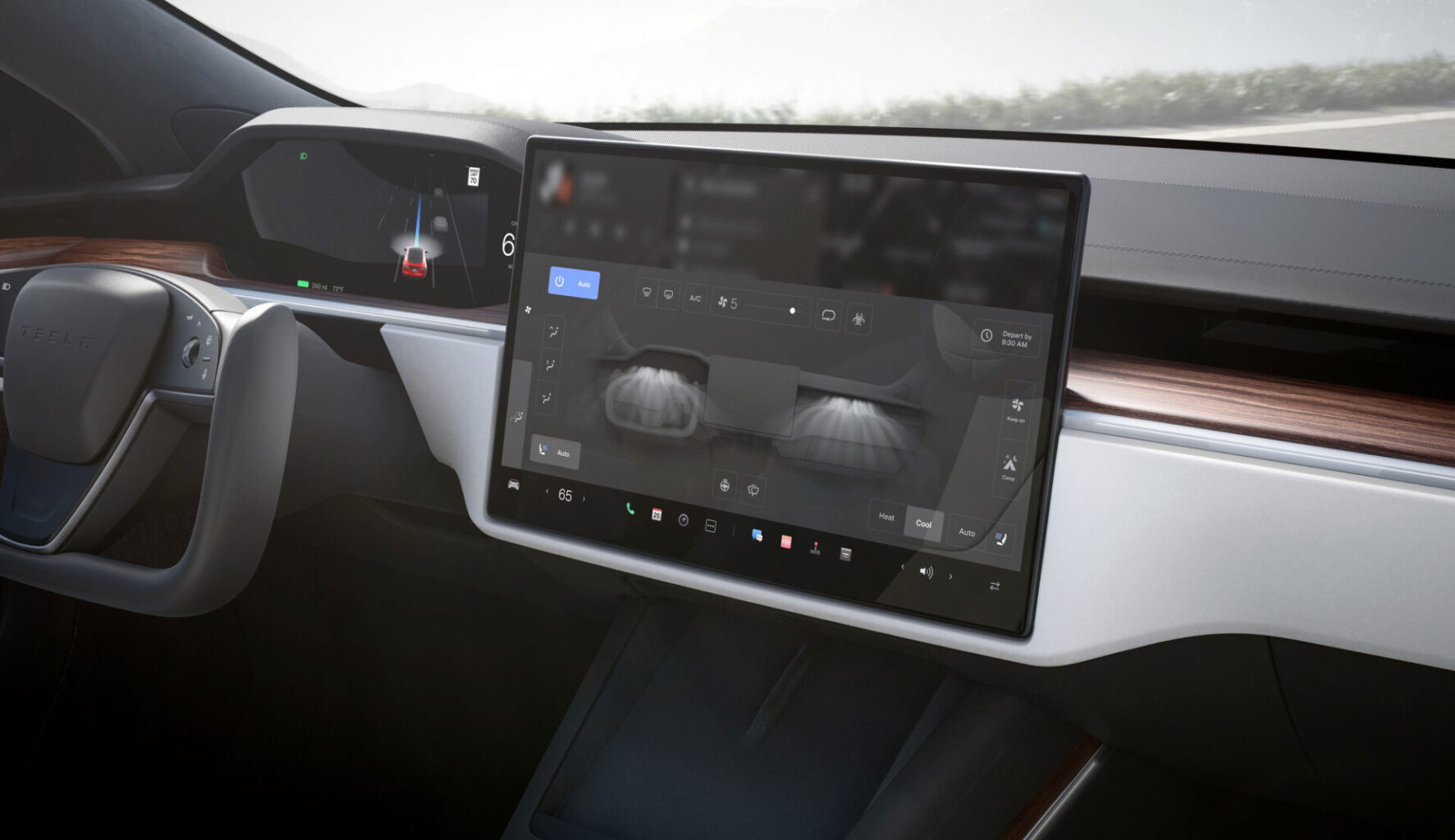 Tesla Model S dash