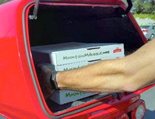 Mountain Mike's electric pizza delivery