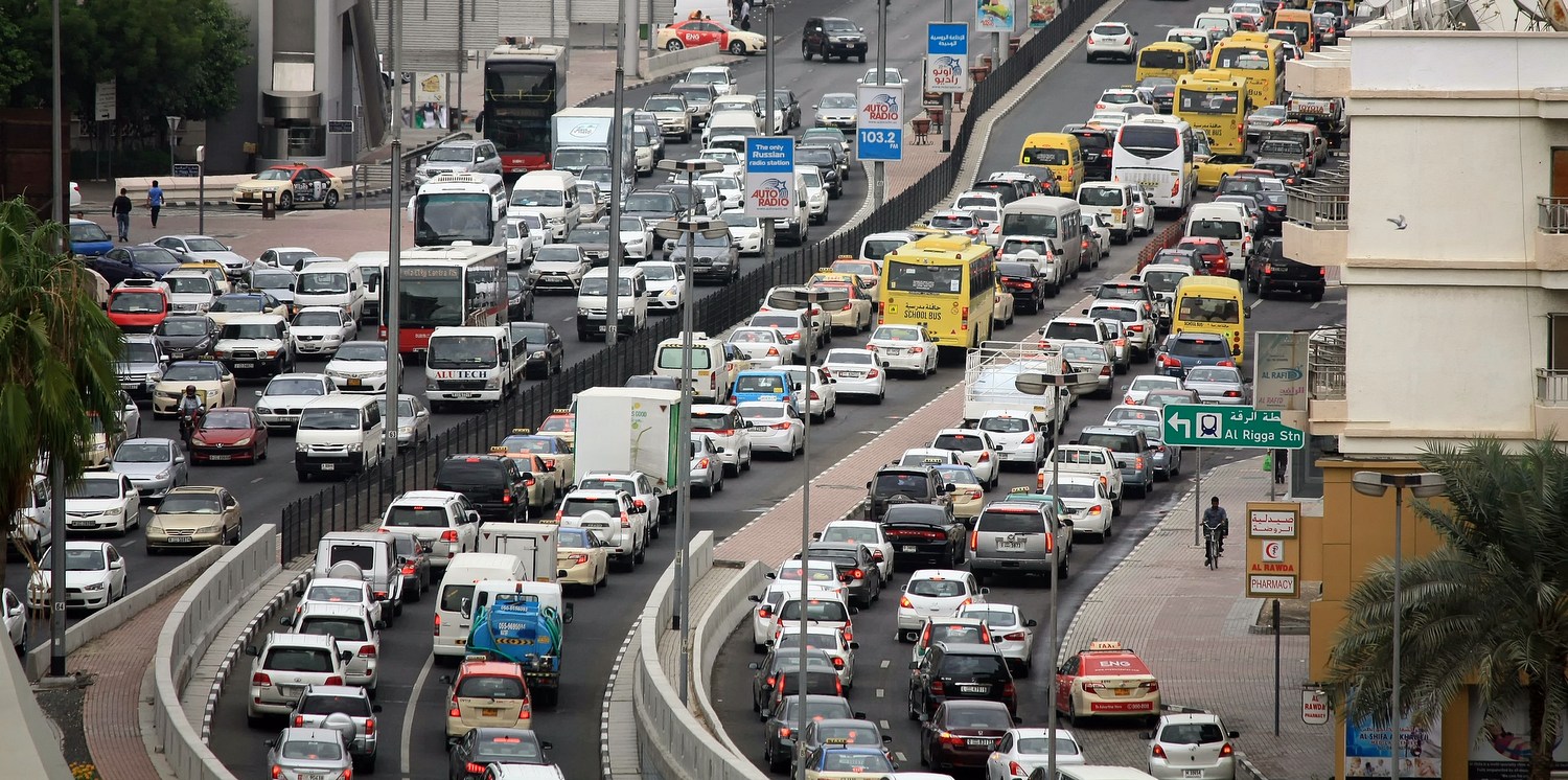 Too many cars; traffic congestion