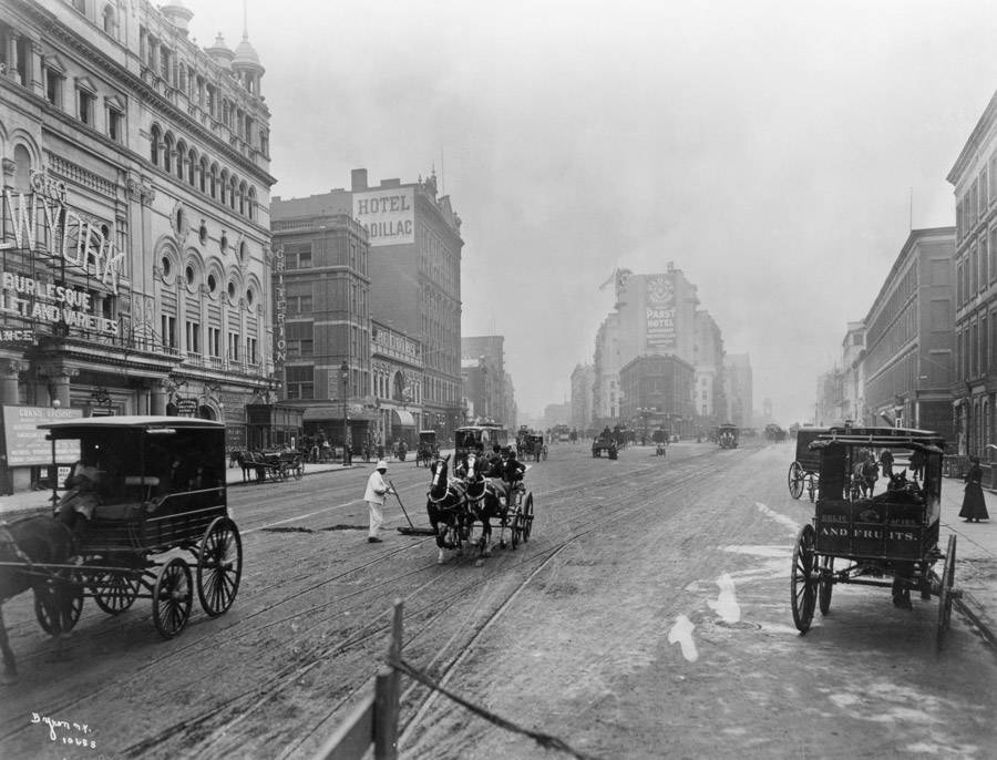 Historic NY City street photo