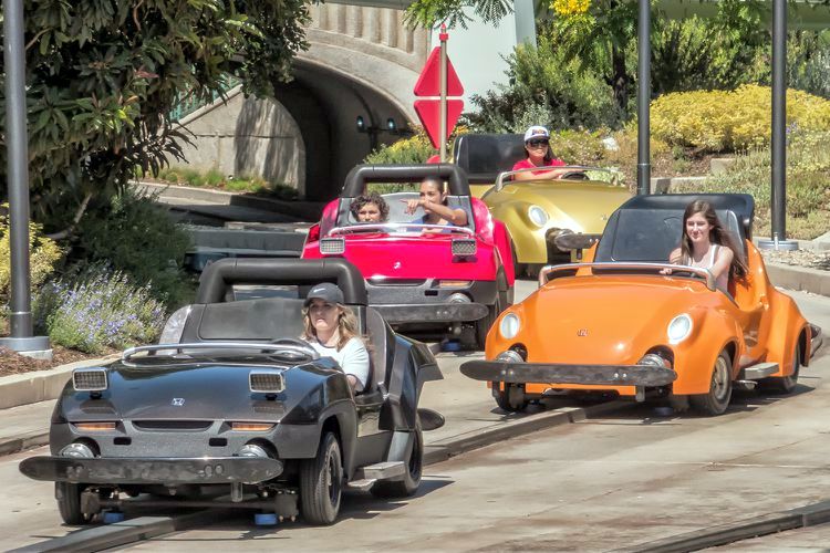 Disneyland Autopia goes electric