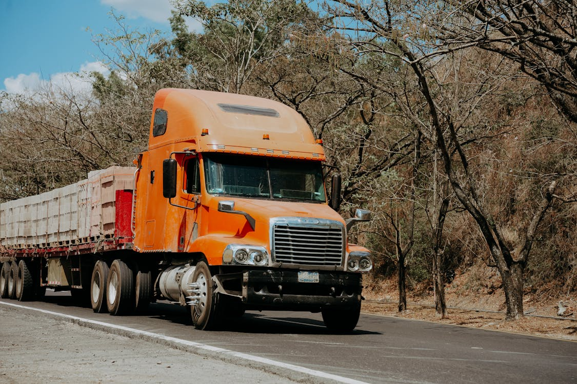 Trucks on the road